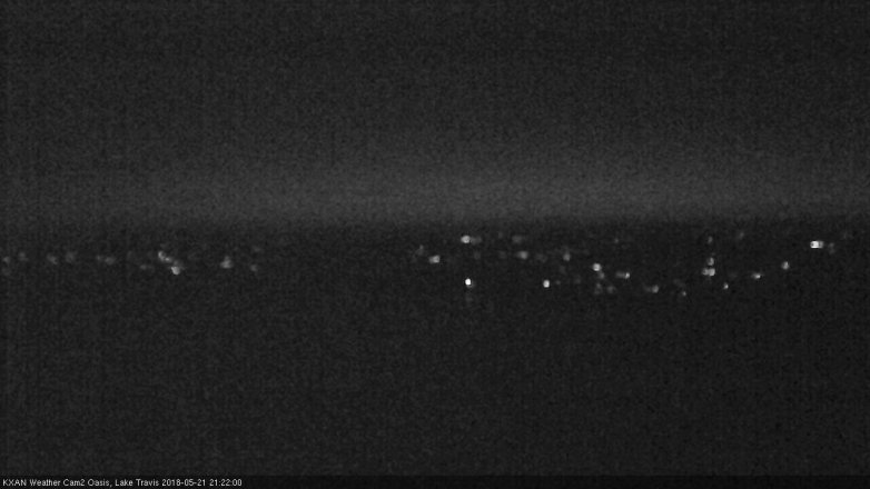 Lake Travis webcam, May 21, 2018 8:25 PM CT