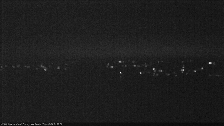 Lake Travis webcam, May 21, 2018 8:30 PM CT