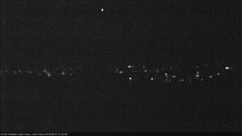 Lake Travis webcam, May 21, 2018 8:45 PM CT