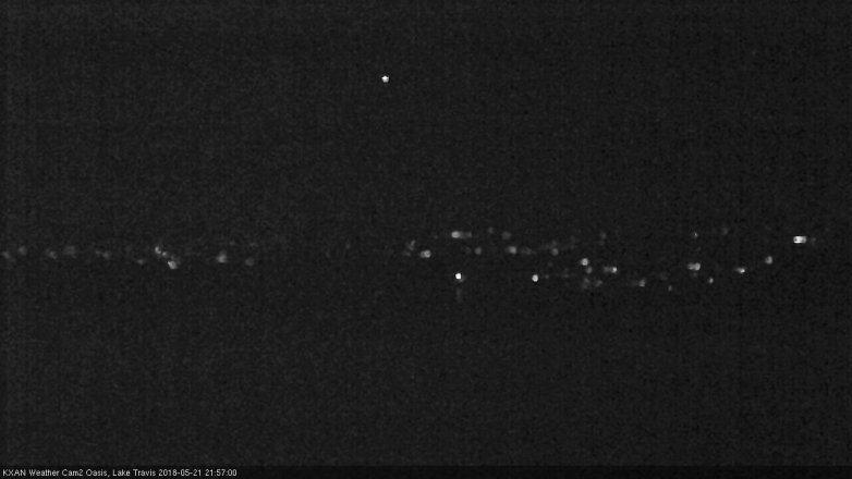 Lake Travis webcam, May 21, 2018 9:00 PM CT