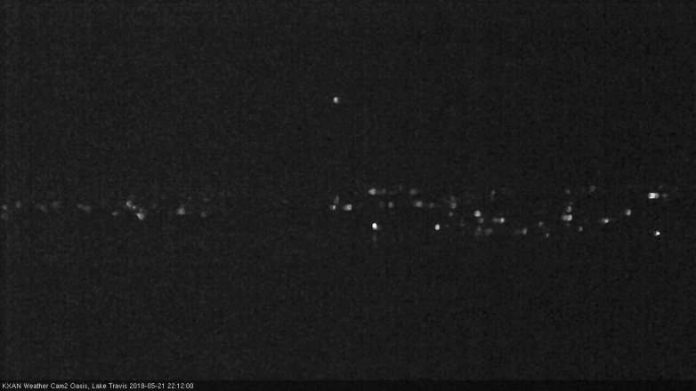 Lake Travis webcam, May 21, 2018 9:15 PM CT