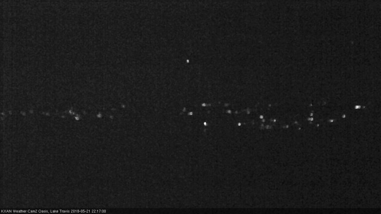 Lake Travis webcam, May 21, 2018 9:20 PM CT