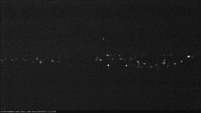 Lake Travis webcam, May 21, 2018 9:30 PM CT