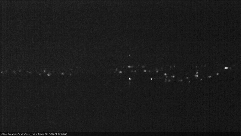 Lake Travis webcam, May 21, 2018 9:40 PM CT