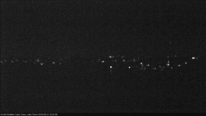 Lake Travis webcam, May 21, 2018 9:50 PM CT