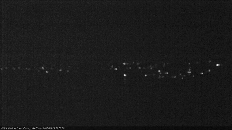 Lake Travis webcam, May 21, 2018 10:00 PM CT