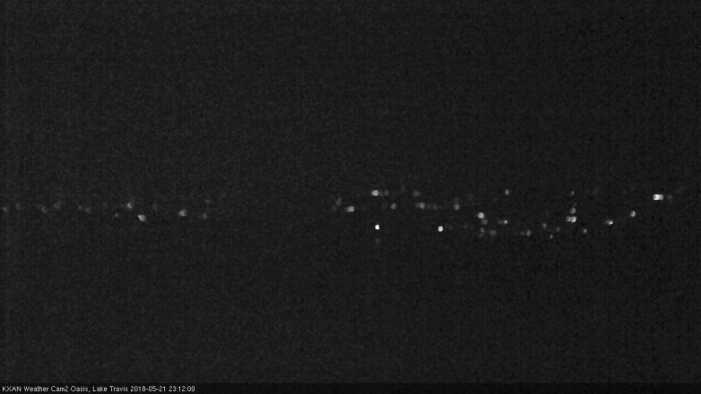 Lake Travis webcam, May 21, 2018 10:15 PM CT
