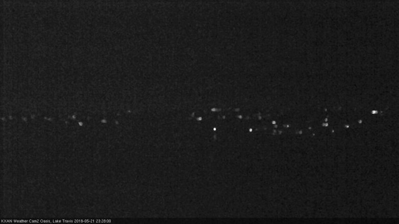 Lake Travis webcam, May 21, 2018 10:30 PM CT