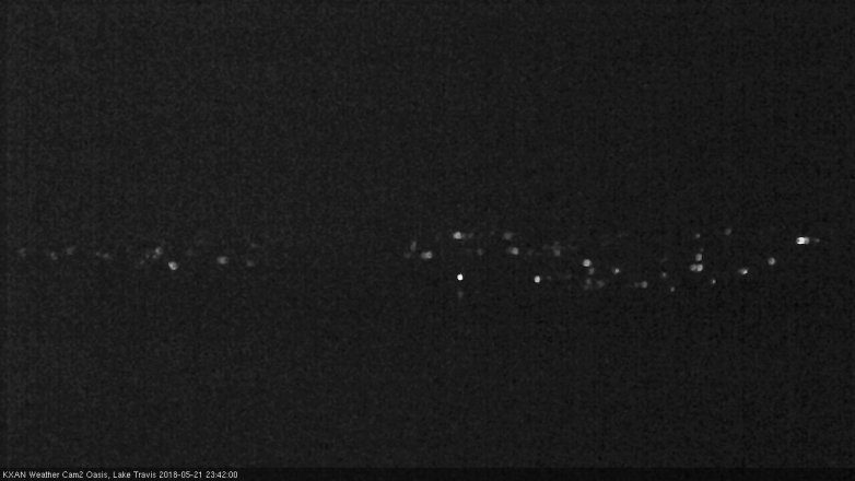 Lake Travis webcam, May 21, 2018 10:45 PM CT