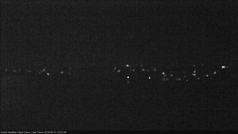 Lake Travis webcam, May 21, 2018 11:00 PM CT