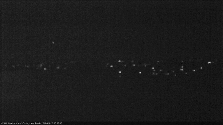 Lake Travis webcam, May 21, 2018 11:05 PM CT