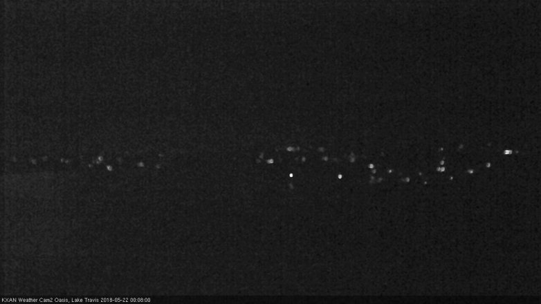 Lake Travis webcam, May 21, 2018 11:10 PM CT