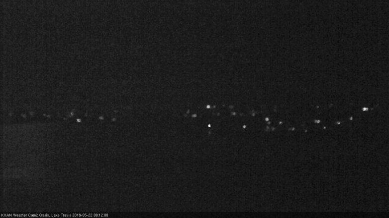 Lake Travis webcam, May 21, 2018 11:15 PM CT