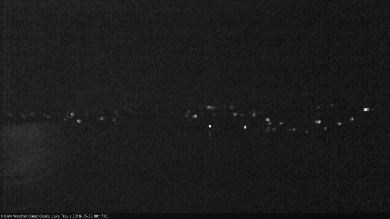 Lake Travis webcam, May 21, 2018 11:20 PM CT