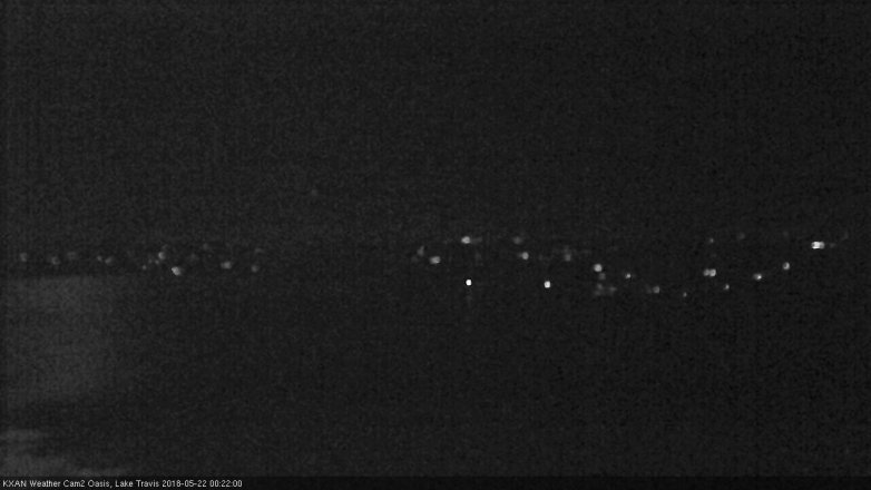 Lake Travis webcam, May 21, 2018 11:25 PM CT