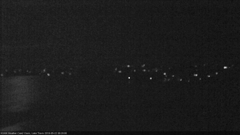 Lake Travis webcam, May 21, 2018 11:30 PM CT