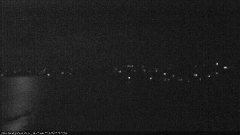 Lake Travis webcam, May 21, 2018 11:40 PM CT