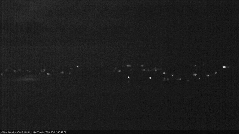 Lake Travis webcam, May 21, 2018 11:50 PM CT