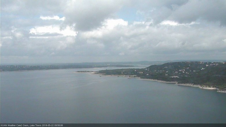 Lake Travis webcam, May 22, 2018 9:00 AM CT
