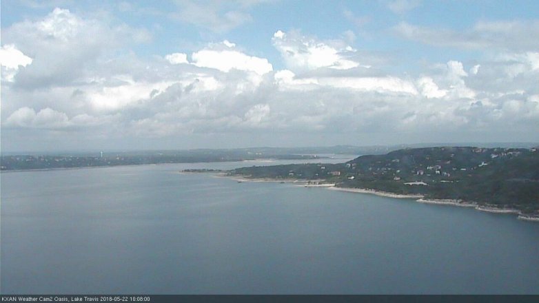 Lake Travis webcam, May 22, 2018 9:10 AM CT