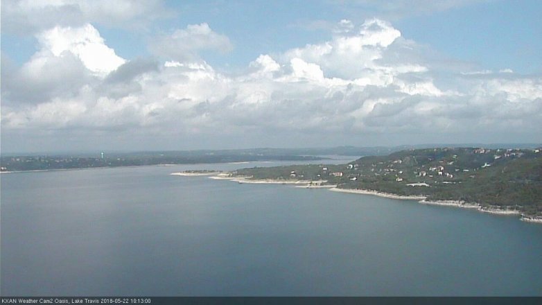 Lake Travis webcam, May 22, 2018 9:15 AM CT