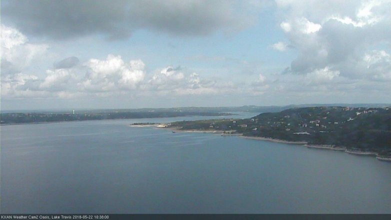 Lake Travis webcam, May 22, 2018 9:40 AM CT
