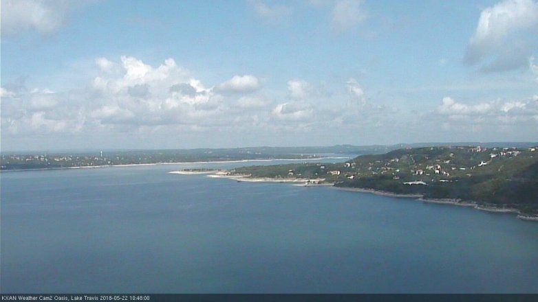 Lake Travis webcam, May 22, 2018 9:50 AM CT