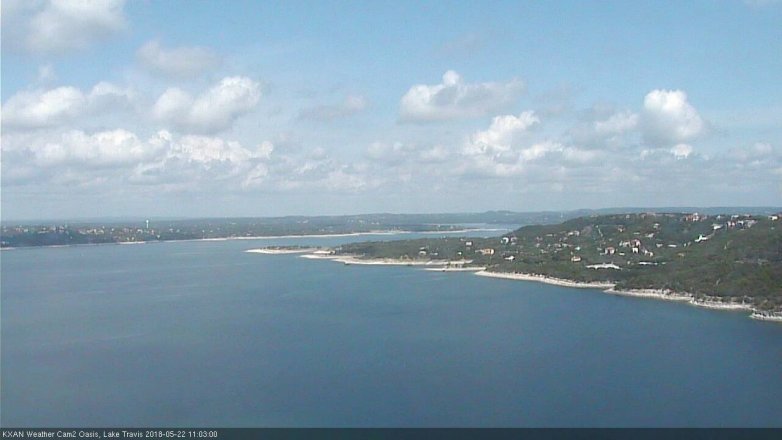 Lake Travis webcam, May 22, 2018 10:05 AM CT