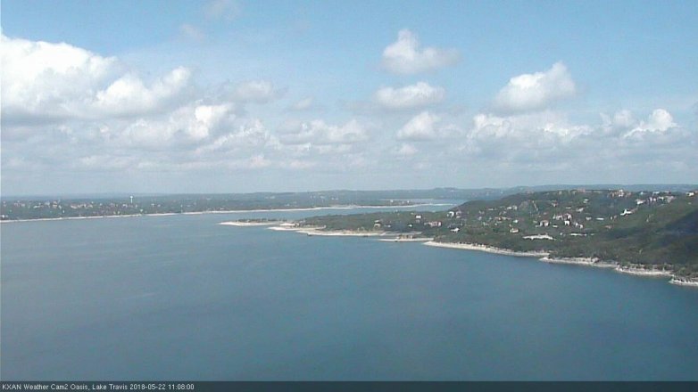 Lake Travis webcam, May 22, 2018 10:10 AM CT