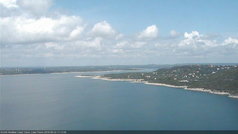 Lake Travis webcam, May 22, 2018 10:15 AM CT