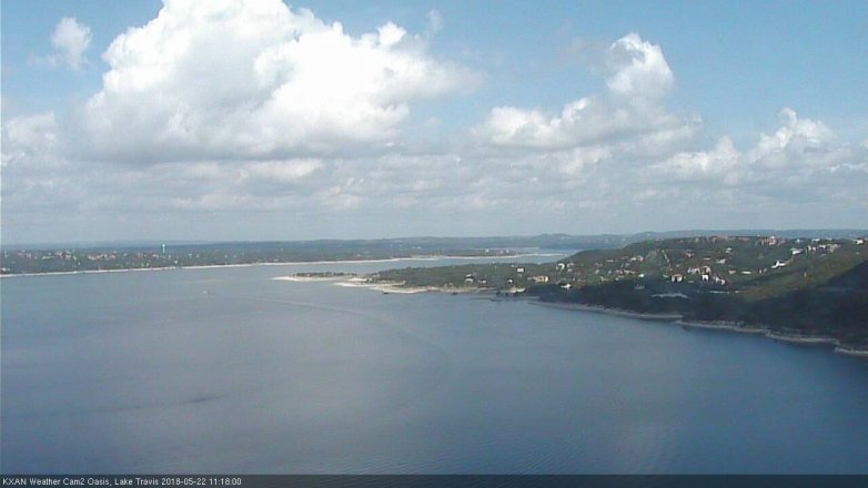 Lake Travis webcam, May 22, 2018 10:20 AM CT