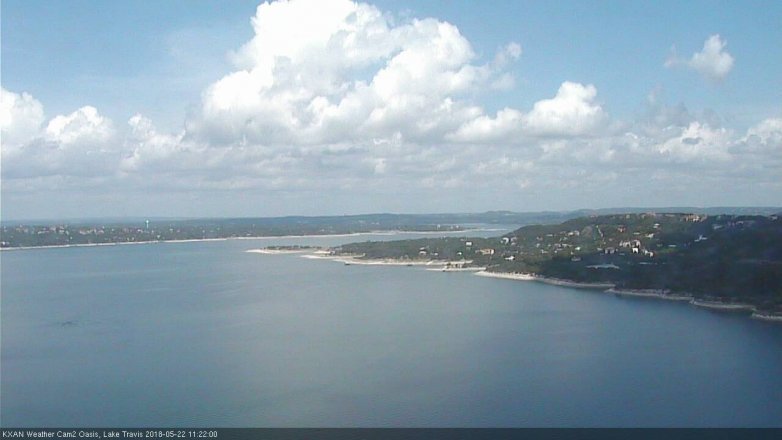 Lake Travis webcam, May 22, 2018 10:25 AM CT