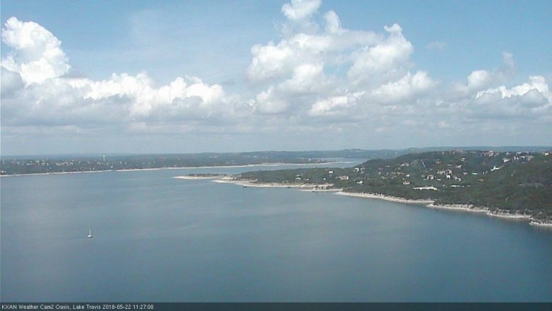 Lake Travis webcam, May 22, 2018 10:30 AM CT