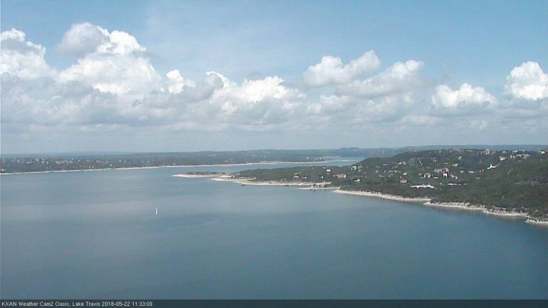 Lake Travis webcam, May 22, 2018 10:35 AM CT