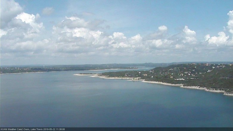 Lake Travis webcam, May 22, 2018 10:40 AM CT