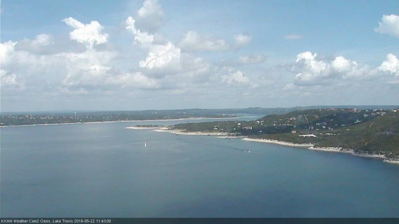 Lake Travis webcam, May 22, 2018 10:45 AM CT