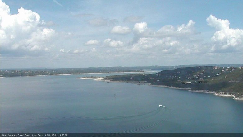 Lake Travis webcam, May 22, 2018 10:55 AM CT