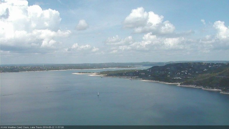 Lake Travis webcam, May 22, 2018 11:00 AM CT