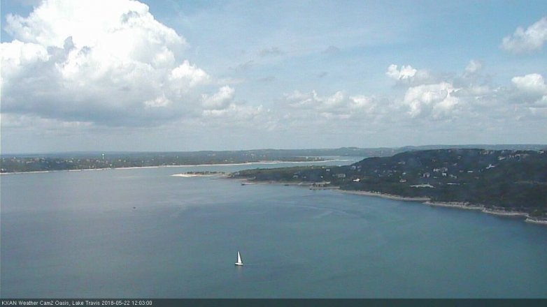 Lake Travis webcam, May 22, 2018 11:05 AM CT