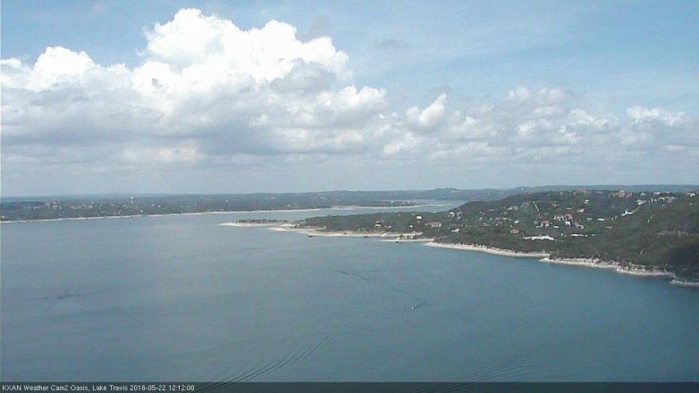 Lake Travis webcam, May 22, 2018 11:15 AM CT