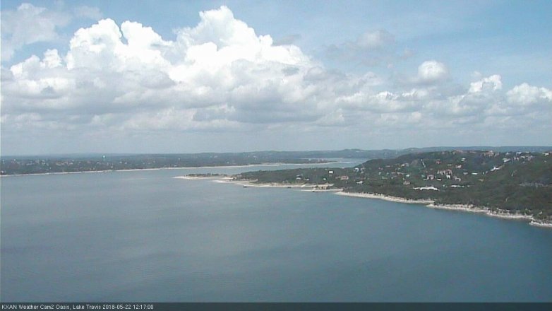 Lake Travis webcam, May 22, 2018 11:20 AM CT