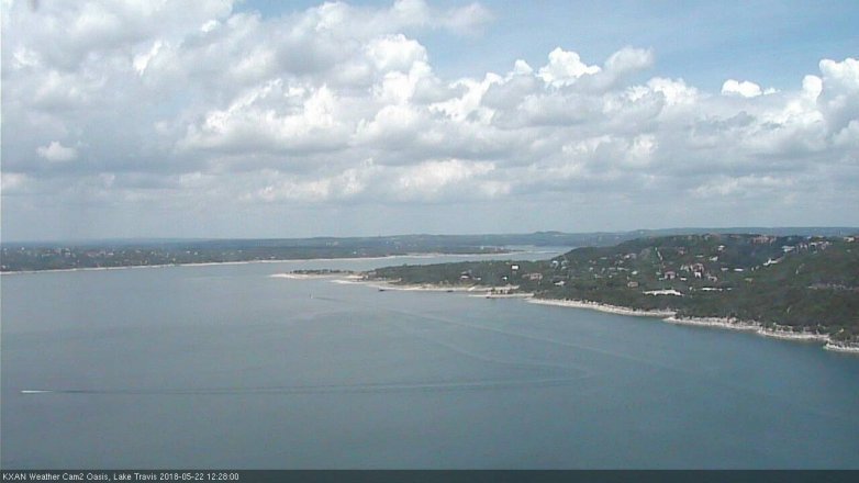 Lake Travis webcam, May 22, 2018 11:30 AM CT