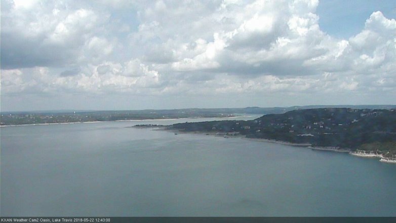 Lake Travis webcam, May 22, 2018 11:45 AM CT