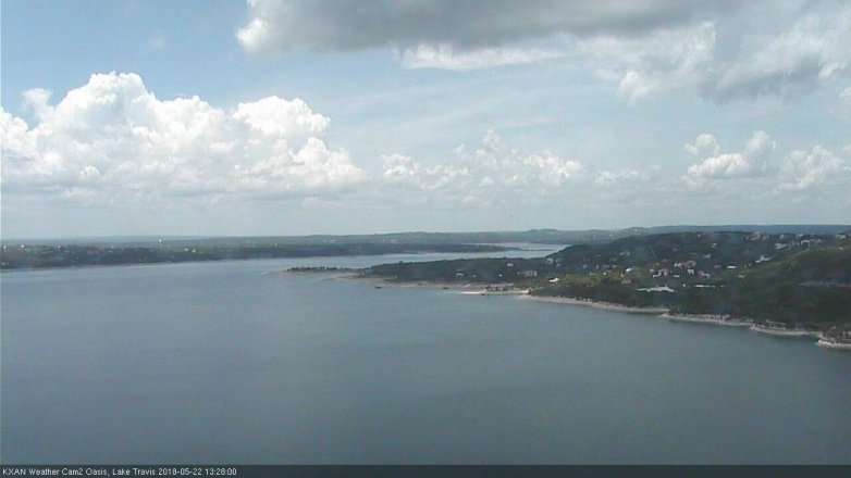 Lake Travis webcam, May 22, 2018 12:30 PM CT