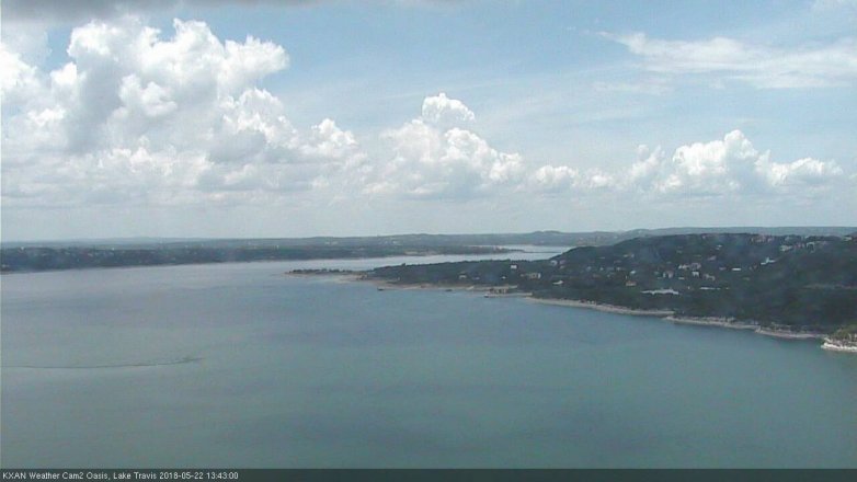 Lake Travis webcam, May 22, 2018 12:45 PM CT