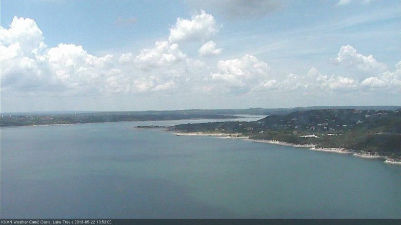 Lake Travis webcam, May 22, 2018 12:55 PM CT