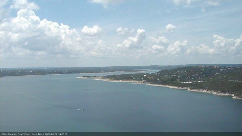 Lake Travis webcam, May 22, 2018 1:05 PM CT