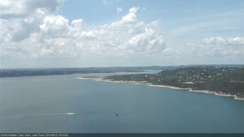 Lake Travis webcam, May 22, 2018 1:20 PM CT