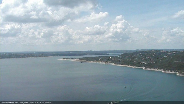 Lake Travis webcam, May 22, 2018 1:35 PM CT