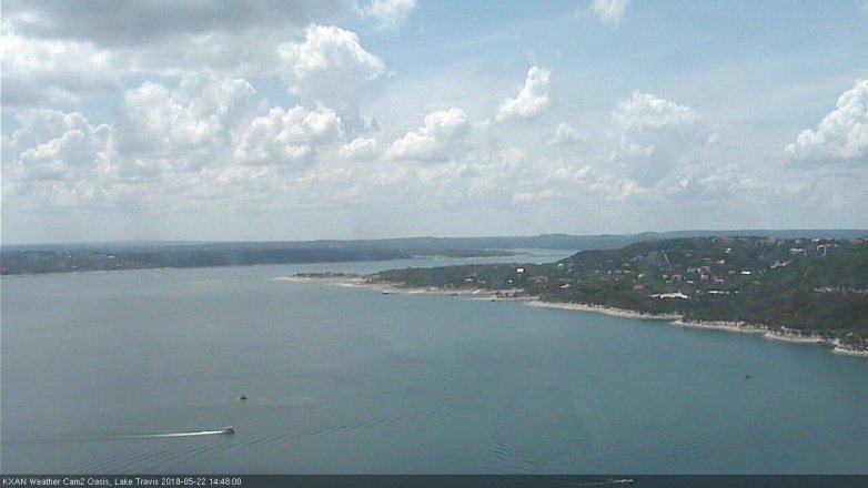 Lake Travis webcam, May 22, 2018 1:50 PM CT